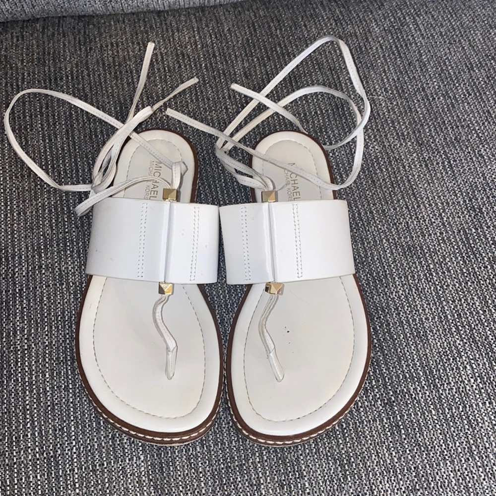 MICHAEL Michael Kors MARLON white lace up sandals